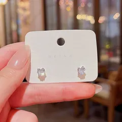 ミニハートストーンピアス レディース シンプル キラキラ 小粒ジュエリー 韓国風 上品 可愛い デイリー使い 軽量 高見え 通勤 通学 ギフトにもおすすめの万能アイテム