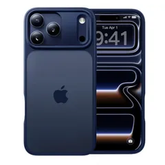 【米軍MIL新規格・指紋防止】CASEKOO iPhone 17 Pro 用 ケース 耐衝撃 滑り止め 指紋防止 米軍MIL規格 マット仕上げ ストラップホール付き 黄変防止 耐久性 カバーセット いphone17pro 用ケース 6.3 インチ(ブルー)