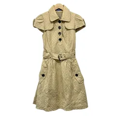 Burberry Blue Label(バーバリーブルーレーベル) ワンピース サイズ36 S レディース - ベージュ 半袖/ロング