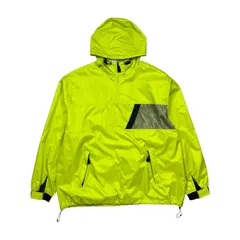 90s 00s オールドネイビー ナイロン アノラック パーカー ジャケット 蛍光 イエロー XL