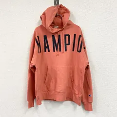 古着 used　Champion　チャンピオン　リバースウィーブ　スウェットパーカー/フーディー　オレンジ　XLサイズ