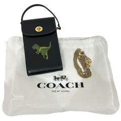 新品】COACHターンロック フォーン クロスボディ・レキシー プリントBW