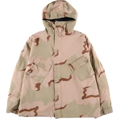 古着 90年代 米軍実品 迷彩柄 3C デザートカモ ケミカルプロテクティブジャケット リップストップ フード付き/eaa495155