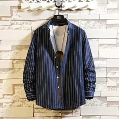 シャツ メンズシャツ 長袖シャツ ストライプ ボタンダウン カジュアルシャツ
