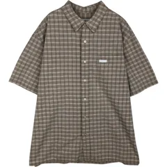 古着 90~00年代 カルバンクライン Calvin klein JEANS 半袖 コットン チェックシャツ ボックスシャツ メンズXL相当/eaa478036