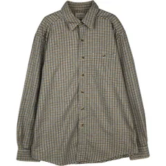 古着 90~00年代 エルエルビーン L.L.Bean 長袖 フランネルチェックシャツ メンズM相当/eaa477659