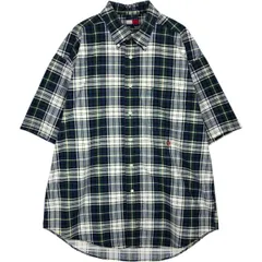 古着 90年代~ トミーヒルフィガー TOMMY HILFIGER 半袖 ボタンダウン チェックシャツ メンズL相当/eaa477689