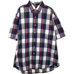 古着 ラルフローレン Ralph Lauren BLAKE 半袖 ボタンダウン チェックシャツ メンズL相当/eaa477585