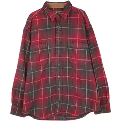 古着 長袖 フランネルチェックシャツ メンズL相当/eaa477669