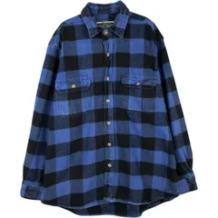 古着 フィールドアンドストリーム FIELD&STREAM バッファローチェック 長袖 ヘビーネルチェックシャツ メンズL相当/eaa477774