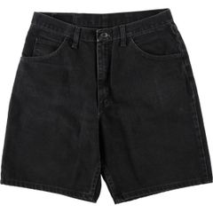90s ALIEN WORKSHOP ブラックデニム ワイド　ハーフパンツ 36 90s ALIEN WORKSHOP ブラックデニム ワイド ハーフパンツ 36 - メルカリ
