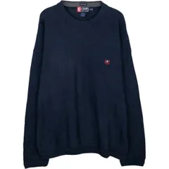 古着 ラルフローレン Ralph Lauren CHAPS チャップス ヘリンボーン コットンニットセーター メンズXL相当/eaa627403