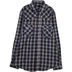 古着 70~80年代 リーバイス Levi's 長袖 ウエスタンネルチェックシャツ USA製 メンズL相当 ヴィンテージ/eaa478110