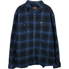 レーサーフォント糸染めチェックシャツ （チェック柄 -アスファルト 