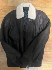 ザラ ブラウン ムートン ジャケットL