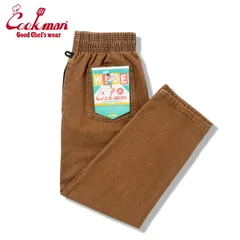 COOKMAN クックマン Semiwide Chef Pants セミワイド シェフパンツ Denim Brown デニムブラウン イージーパンツ メンズ レディース 男女兼用 カジュアル