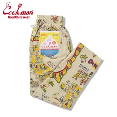 COOKMAN クックマン Chef Pants シェフパンツ Souvenir Map California OffWhite スーベニア マップ カリフォルニア オフホワイト イージーパンツ メンズ レディース 男女兼用 カジュアルのサムネイル
