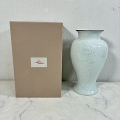 大倉陶園 OKURA 陶器 花瓶 フラワーベース 金彩 花器 花生 壺 ツボ 大倉陶園 OKURA 花器 花瓶 フラワーベース 金蝕バラ 【公式通販】