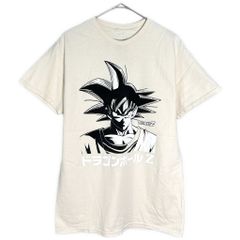 DRAGON BALL Z 드래곤 볼 Z 손오공 반소매 T셔츠 애니메이션 캐릭터 아이보리(맨즈 M) 중고 헌옷 X7527