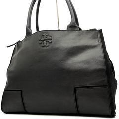 ToryBurch トリーバーチ トートバッグ エラ エンボス 黒 本革 肩掛け