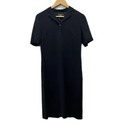 PaulStuart(ポールスチュアート) ワンピース サイズ11 M レディース美品  - ダークネイビー 半袖/ひざ丈