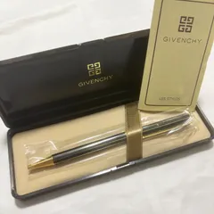 【送料無料】GIVENCHY/ジバンシー/ボールペン/インク切れ/ケース付き/ブラック×ゴールド/筆記未確認/中古品のサムネイル