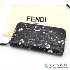 FENDI フェンディ 長財布 モンスター バグズアイ ボタニカル 袋あり H22988
