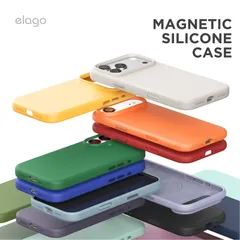 iPhone 17 ケース MagSafe シリコン 耐衝撃 スマホケース マグセーフ対応 シリコンケース カバー iPhone17 アイフォン17 対応 elago MAGNETIC SILICONE CASE