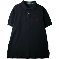 POLO by Ralph Lauren ビッグポニー 黒 ポロシャツ XL - メルカリ
