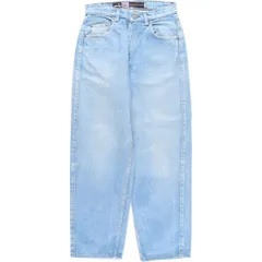 古着 90年代 リーバイス Levi's SILVER TAB シルバータブ BAGGY バギー テーパードデニムパンツ USA製 レディースL(w30)相当/eaa621109