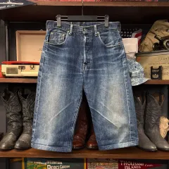 90s LEVI'S リーバイス LVCジャパン 503 BIG E 赤タブ 6分 デニムパンツ N1120