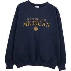 古着 90年代 Santee MICHIGAN ミシガン大学 カレッジスウェットシャツ トレーナー USA製 メンズXL相当 ヴィンテージ/eaa625623