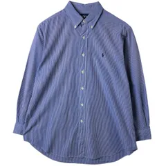 古着 ラルフローレン Ralph Lauren CLASSIC FIT ギンガムチェック 長袖 ボタンダウンチェックシャツ メンズL相当/eaa614288