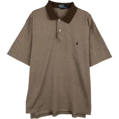 古着 ラルフローレン Ralph Lauren POLO by Ralph Lauren 千鳥格子柄 半袖 チェック ポロシャツ メンズL相当/eaa626905