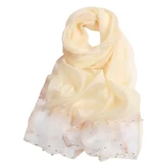 【新品】 [Liebendo] スカーフ レディース ストール 大判 大判ストール 薄手 ショール 結婚式 パール ビジュー scarf 春 夏 秋 冬 お祝い 女性 プレゼントギフト 贈り物 人気 冷房対策 UV対策 紫外線 日除け マフラー 母の日 (アイ