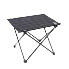 Whole Earth (ホールアース) アウトドア キャンプ テーブル 机 1人用 COMPACT SOLO ROLL TABLE EX WE23DB48 ブラックのサムネイル