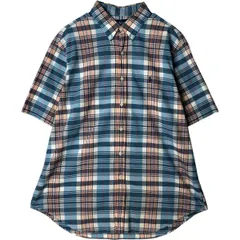 古着 ラルフローレン Ralph Lauren CLASSIC FIT クラシックフィット 半袖 ボタンダウン チェックシャツ メンズXL相当/eaa477600