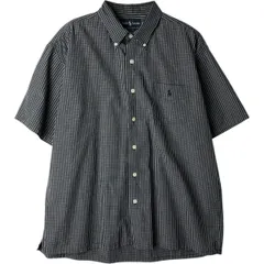 古着 ラルフローレン Ralph Lauren BLAKE 半袖 ボタンダウン チェックシャツ メンズL相当/eaa477562
