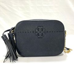 TORY BURCH ショルダーバッグ ブラック タッセル付き - メルカリ