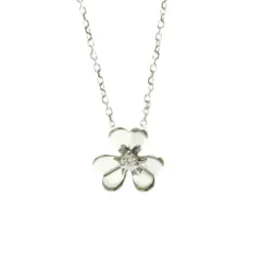 ヴァン・クリーフ＆アーペル(Van Cleef & Arpels) K18ホワイトゴールド(K18WG) ダイヤモンド メンズ,レディース ファッション ペンダントネックレス (シルバー) フリヴォル ミニ ダイヤモンド ネックレスのサムネイル