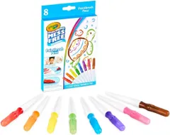 Crayola Color Wonder ペイントブラシペン 汚れないペイントセット 子供用 8本リフィル 3本以上 [ペイントブラシペン。]