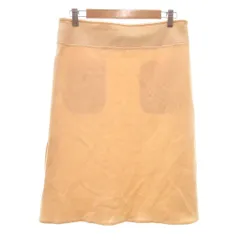 ソニアリキエル SONIA RYKIEL スカート ニット 42 ベージュ タイトシルエット ひざ丈 /NU ■ECF003