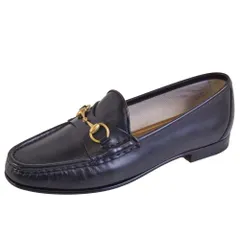 未使用 グッチ GUCCI ローファー モカシン ホースビット レザー シューズ