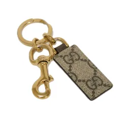 GUCCI グッチ オフィディア クロージャー キーチェーン 現行 ダブルG キーリング バッグチャーム ゴールド GGスプリーム ベージュ キーホルダー 794061 K9GST 8358