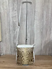 未使用  ESTINE エスティーヌ ヘビ革 ショルダーバック  ニシキヘビ ラム 平塚店　衣料品 　㉛のサムネイル