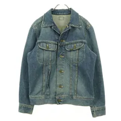 LEE RIDERS リーライダース 長袖 デニムジャケット S ブルー メンズ 古着