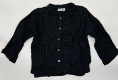 【新入荷!!】☆セット割対応☆ ムク キッズ シャツ チェック 総丈44cm （1961）