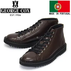 GEORGE COX (ジョージコックス) Ripple Monkey Boot リップルソール レザーシューズ 030 Oxblood UK8-約27.0cm