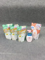 COWBRAND 無添加 泡の洗顔料 160ml×1 保湿バスミルク 詰替用480ml×1 うるおいさらさら シャンプー 詰替用 360ml×3 セット販売