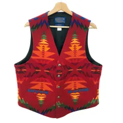 PENDLETON ペンドルトン ネイティブ柄ベスト サイズ:L コンチョボタン USA製   レッド メンズ / 240001198554のサムネイル